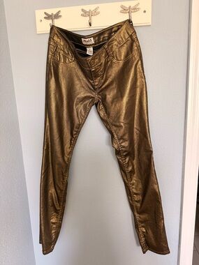 Mudd Y2K Metallic Bronze Jeans Size 9